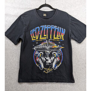 Vintage Led Zeppelin ZoSo Graphic Band Rock Tee Faded Sz Medium 100% Cotton RARE